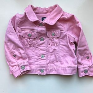 Baby Gap pink denim jacket. Like new